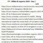 Millets & Organics International Trade Fair 2023